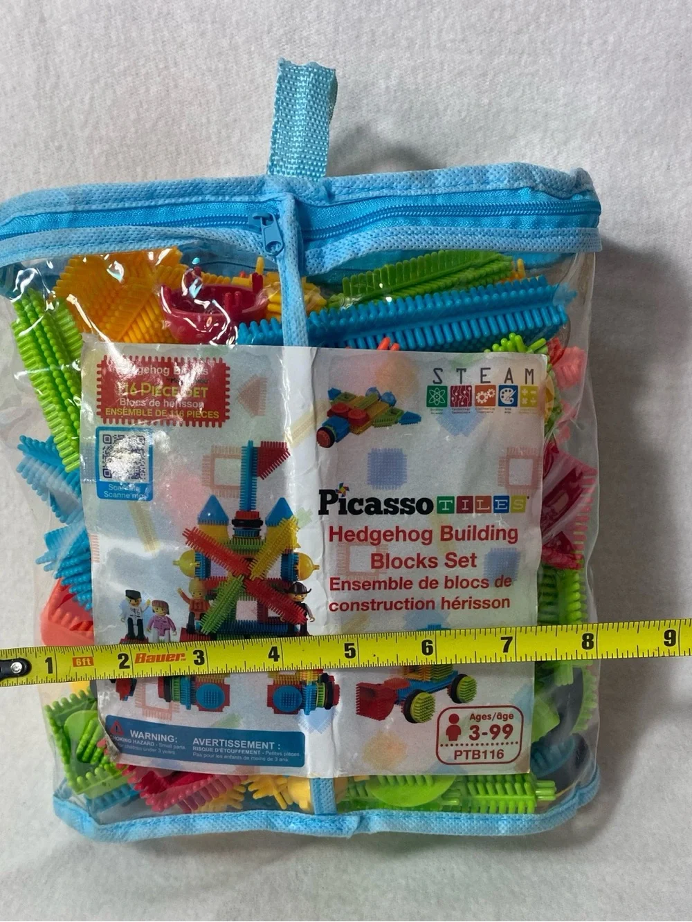 Picasso Tiles Hedgehog Building Blocks Set PTB116 116 Piece Set Ages 3-99 New